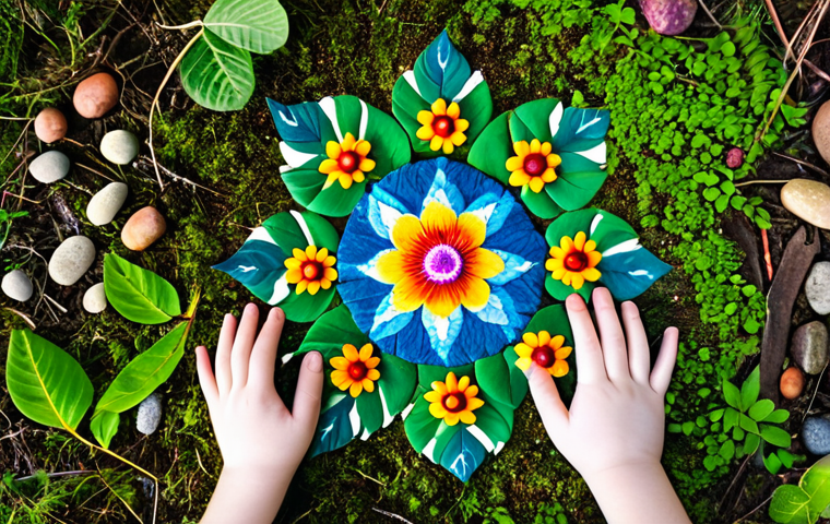 숲교육에서의 경청 교육 - **Listening Circle in the Forest:** "A group of fully clothed children and adults sitting in a circl...