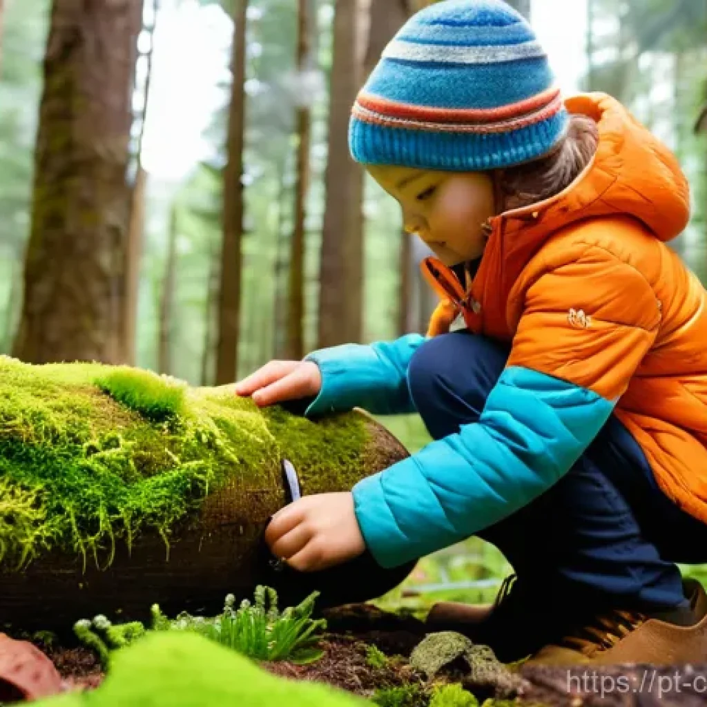 숲교육과 협력적 환경 조성 - **Nature Exploration in a Forest School Setting**
A group of diverse children, aged 6-10, are en...