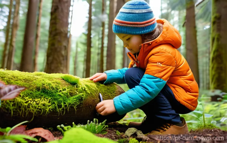 숲교육과 협력적 환경 조성 - **Nature Exploration in a Forest School Setting**
A group of diverse children, aged 6-10, are en...